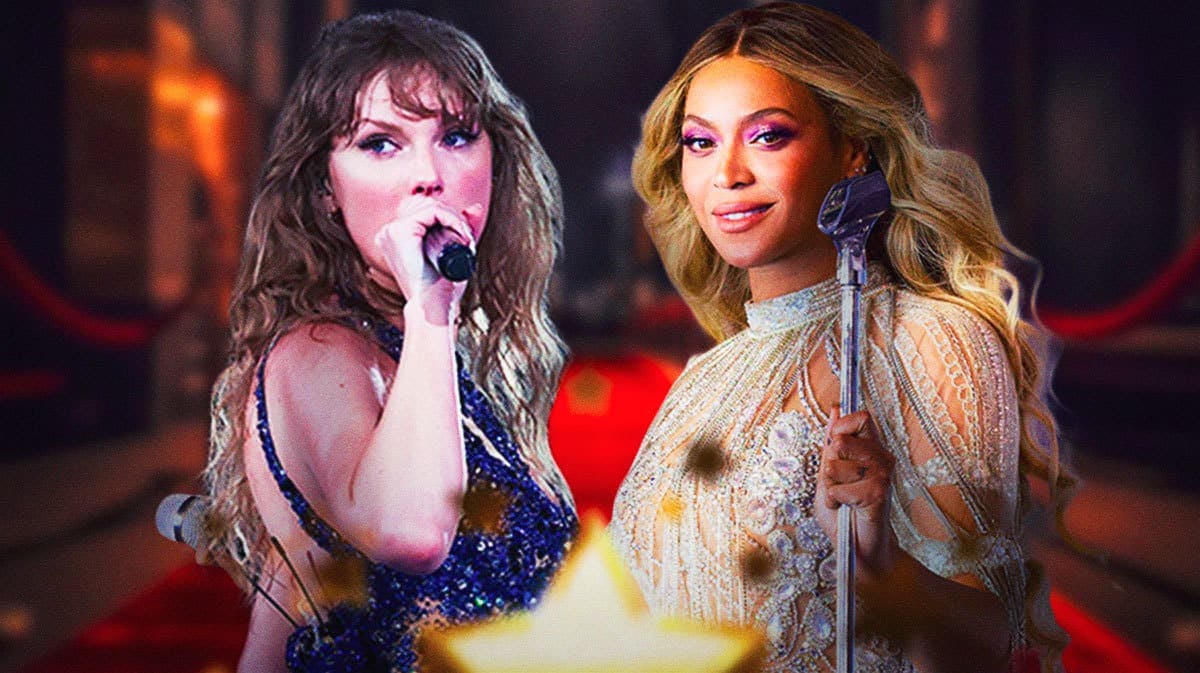 Beyonce and Taylor Swift together.