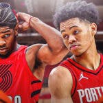 Blazers guards Scoot Henderson and Anfernee Simons