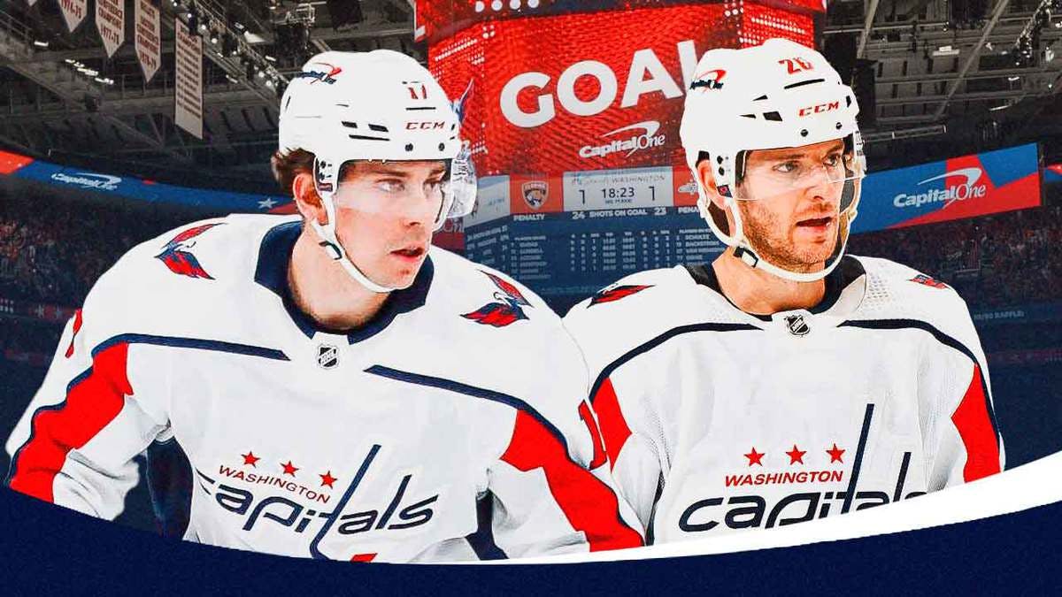 Capitals stars Nic Dowd and Dylan Strome after their win over the Flames.