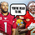 Cardinals' Kyler Murray and Chiefs' Marquise Brown