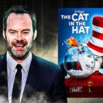 Bill Hader next to 2003 Cat in the Hat poster.
