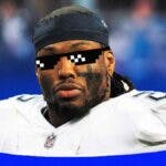Derrick Henry (former Titans and current Cowboys running back) with deal with it shades