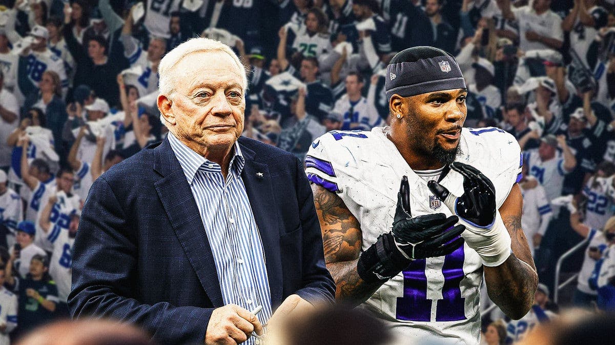 Cowboys owner Jerry Jones and Micah Parsons