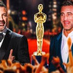 Jimmy Kimmel, Aaron Rodgers and an Oscars statue