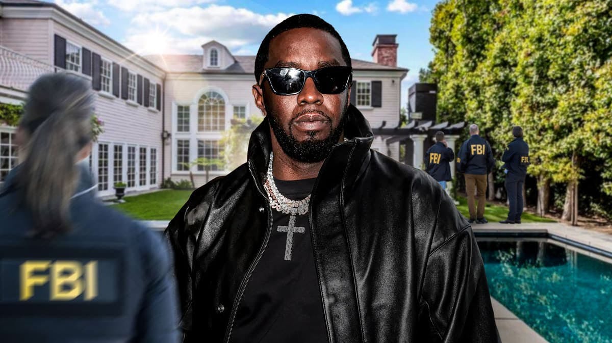 Diddy with FBI agents.