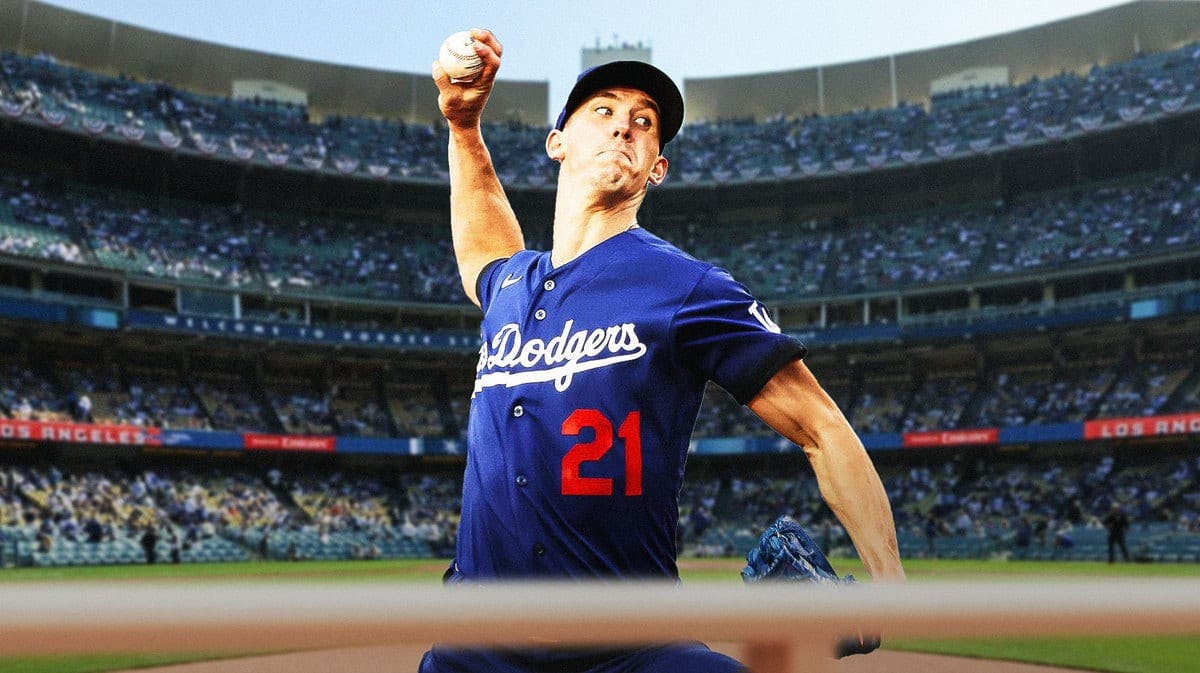 Photo: Walker Buehler in action on mound in Dodgers jersey
