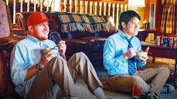 Shohei Ohtani (Dodgers) and Mike Trout (Angels) as Step Brothers characters