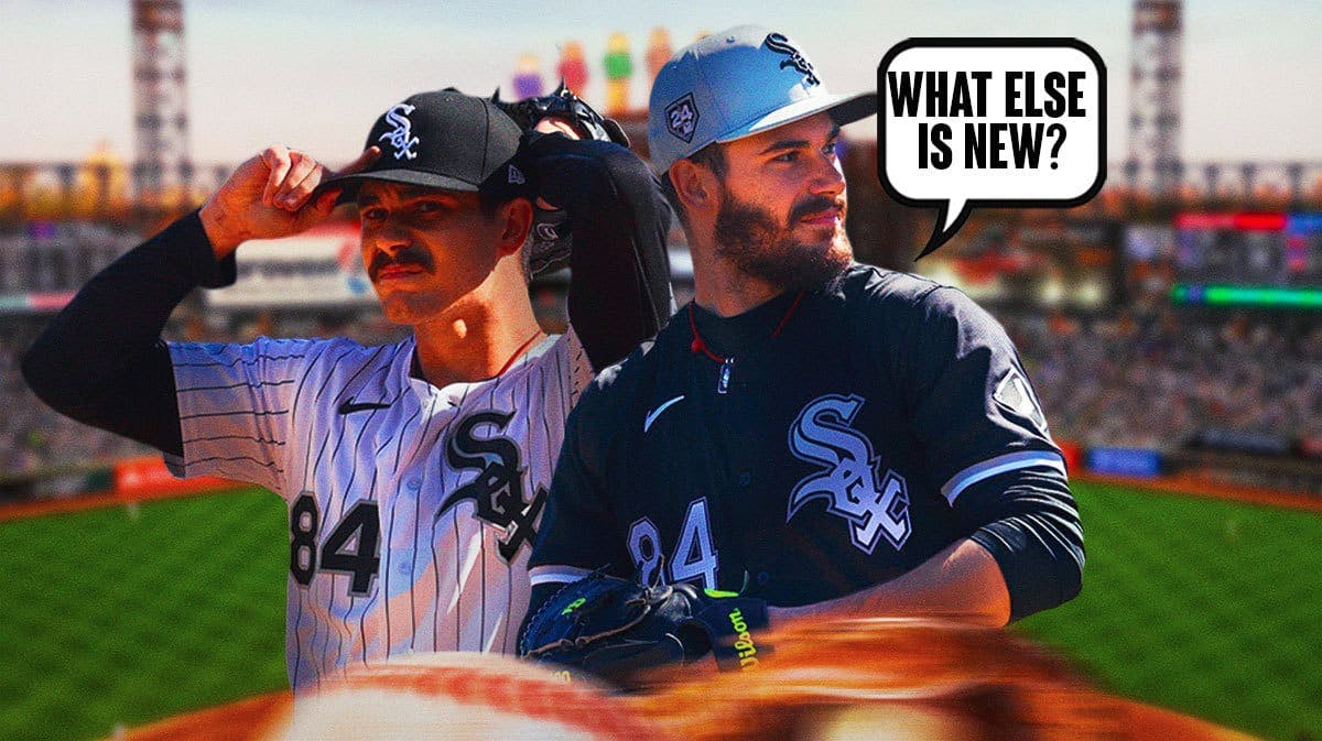 White Sox Dylan Cease with a speech bubble that says, "What else is new?"