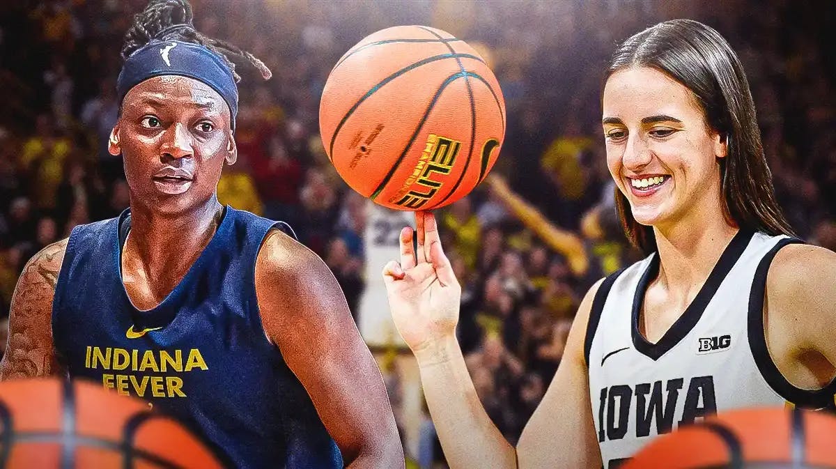 Indiana Fever player Erica Wheeler, and Iowa women’s basketball player Caitlin Clark