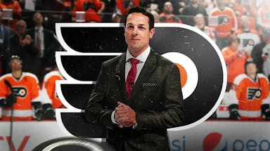 Flyers GM Daniel Briere at the NHL Trade Deadline.
