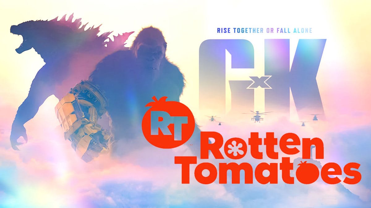 Godzilla x Kong poster, Rotten Tomatoes logo