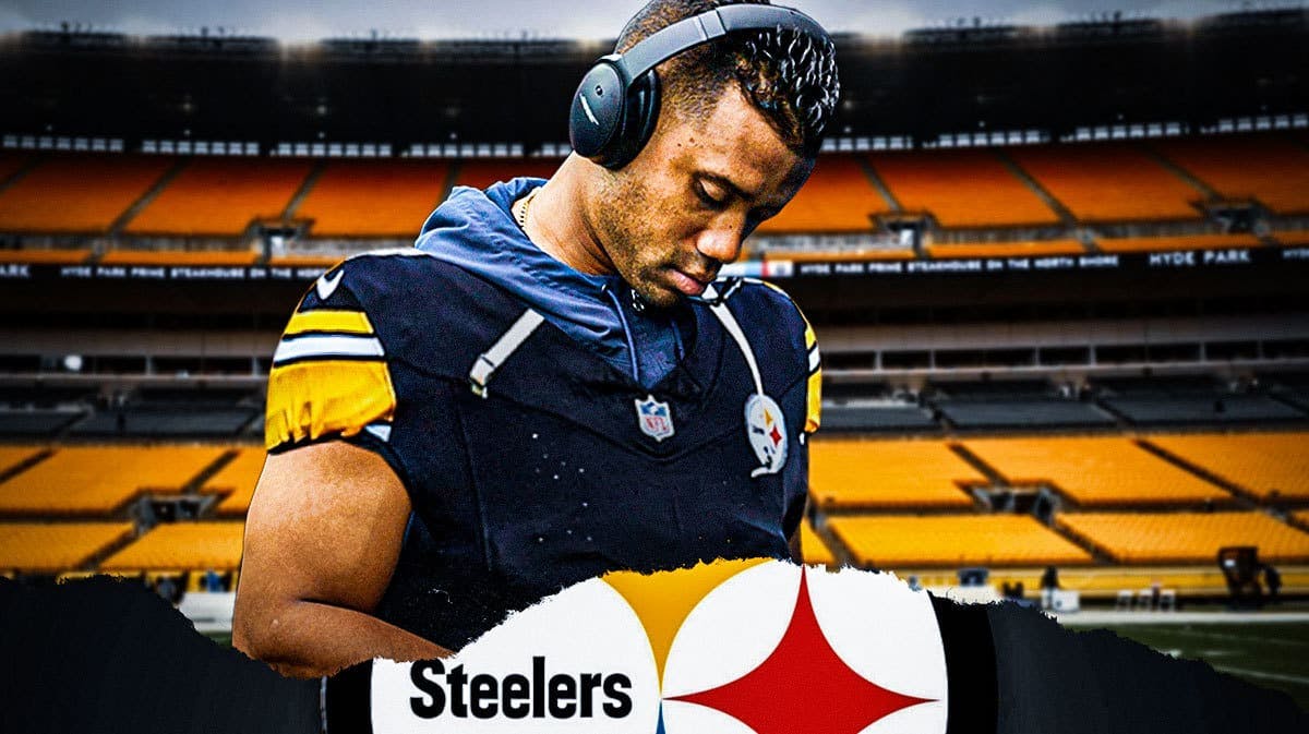 Russell Wilson in Steelers jersey at Acrisure Stadium
