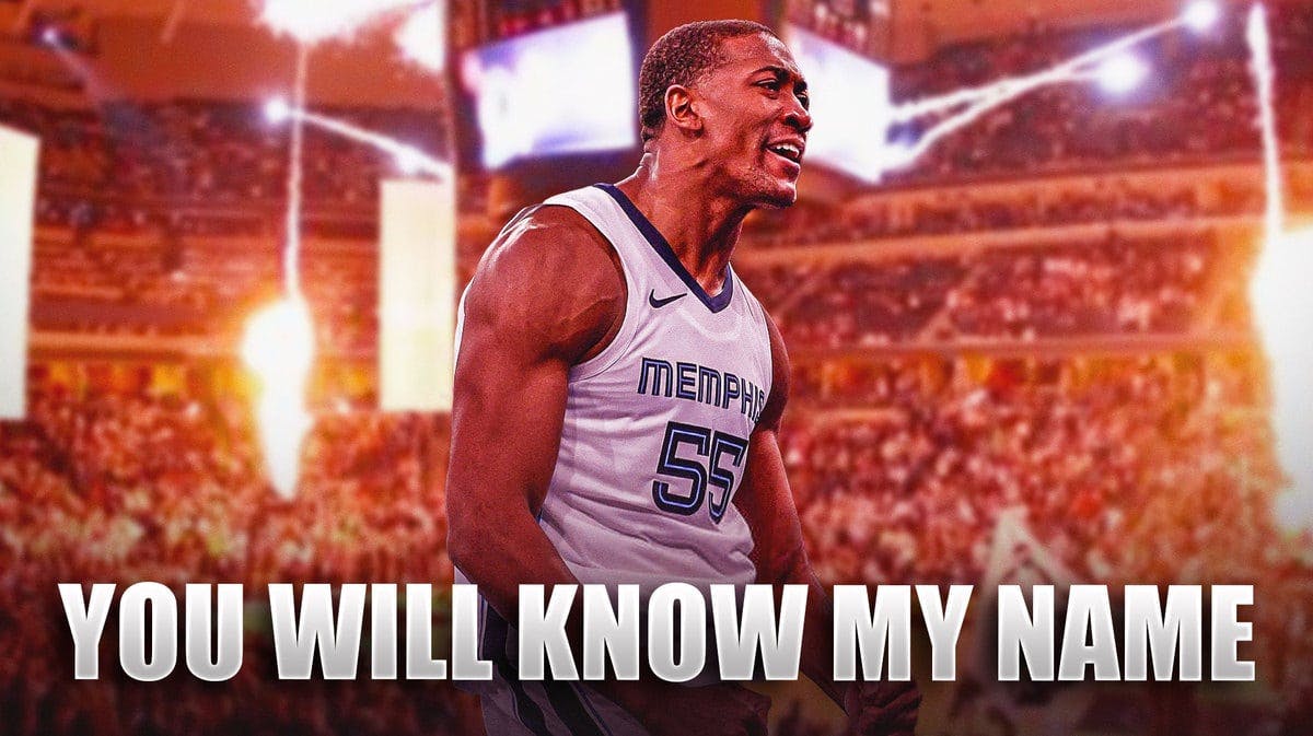 Grizzlies' Trey Jemison hyped up, with caption below: YOU WILL KNOW MY NAME