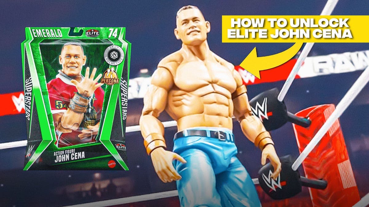 Plastic Action Figure of John Cena in WWE 2K24 How to Unlock His MyFACTION Card