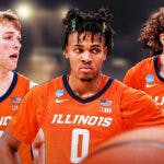 Illinois basketball stars Terrence Shannon Jr., Marcus Domask, and Coleman Hawkins