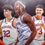 A trio of Indiana Hoosiers, Malik Reneau, Trey Galloway, and Anthony Leal