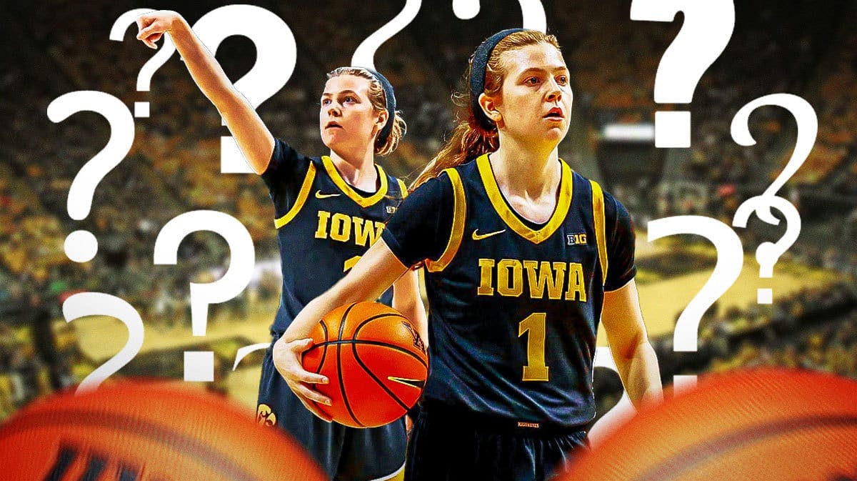 Iowa women’s basketball player Molly Davis, with question marks surrounding here