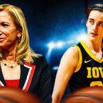 Iowa women’s basketball player Caitlin Clark, and WNBA Commissioner Cathy Engelbert