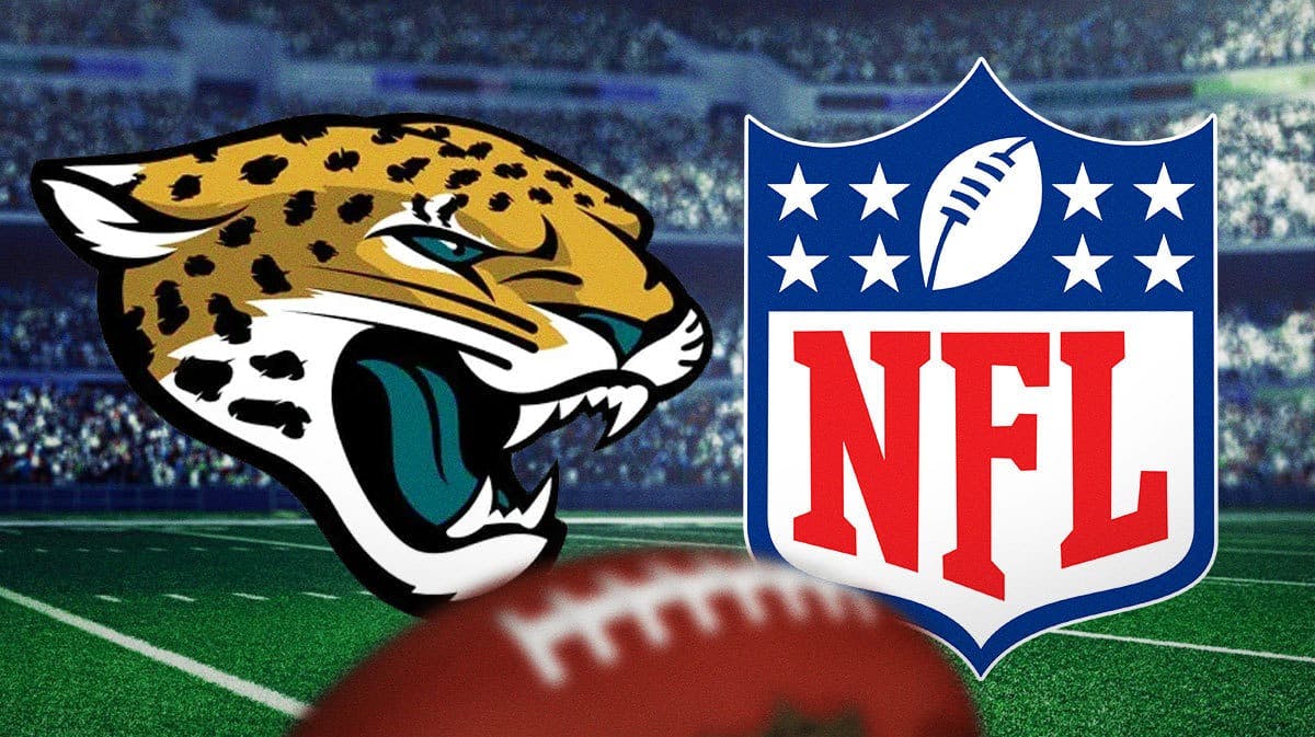 The Jacksonville Jaguars logo on one side, the NFL logo on the other side