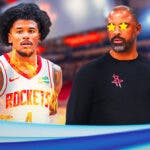 Jalen Green on one side on fire, Ime Udoka on the other side with stars in his eyes