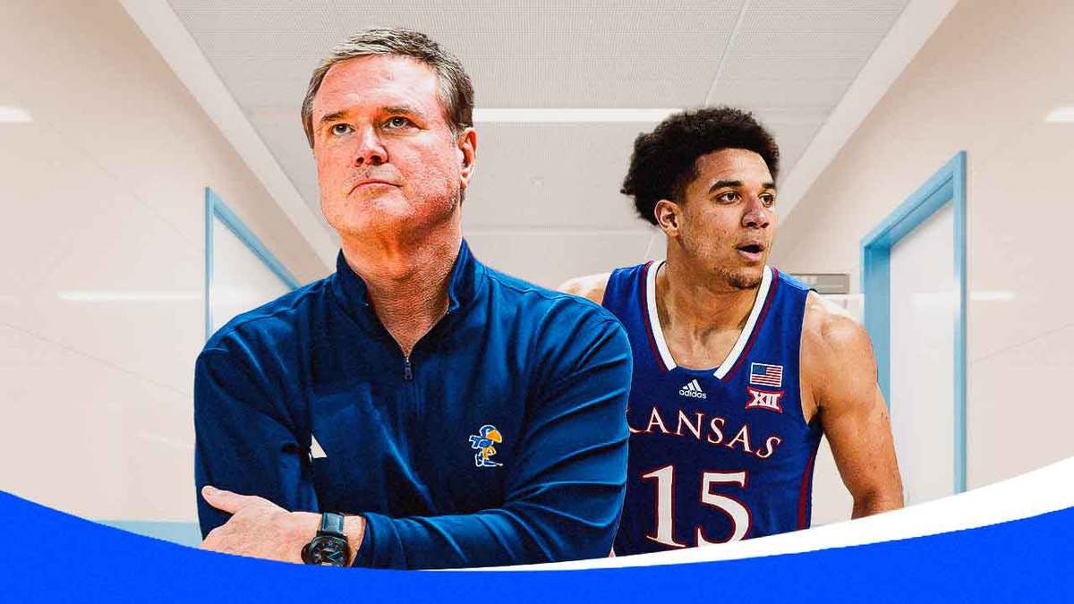 Kansas basketball Kevin McCullar with Coach Bill Self before Hunter Dickinson led team heads to March Madness NCAA Tournament