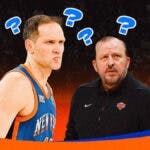 Knicks' Bojan Bogdanovic and Tom Thibodeau with question marks all over them