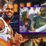 LeBron James's discussion with Jeanie Buss and Linda Rambis has gone viral, and it seems that their conversation can be deciphered.