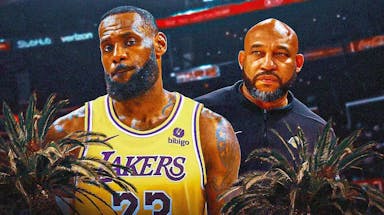 Lakers star LeBron James, head coach Darvin Ham
