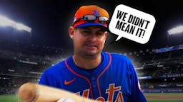 Mets manager Carlos Mendoza says "we didn't mean it!"