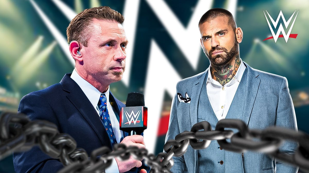 Corey Graves and Michael Cole with the WWE logo as the background.