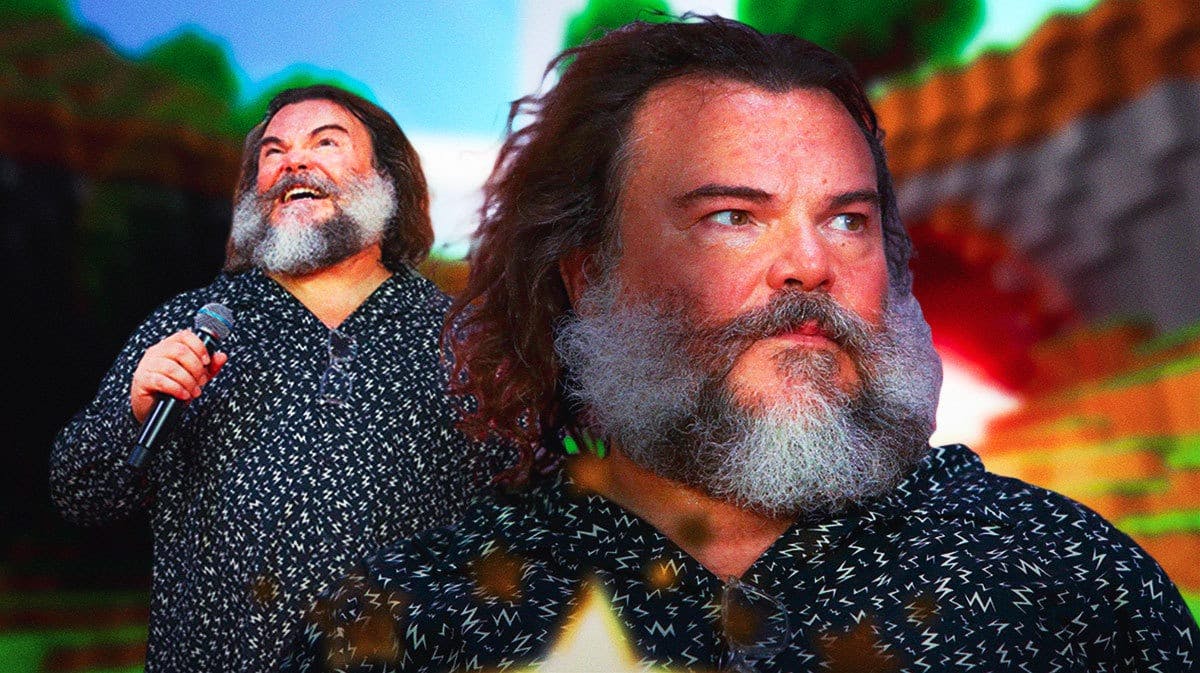 Jack Black and Minecraft imagery