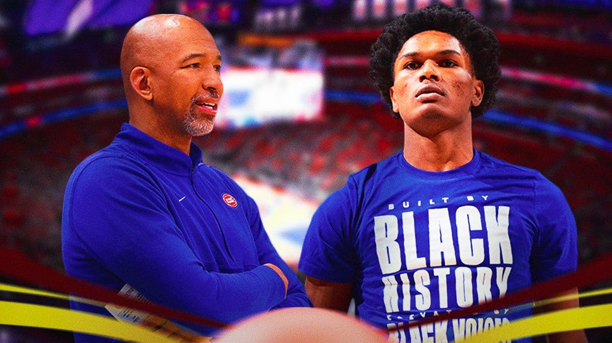 Pistons' Monty Williams and Ausar Thompson