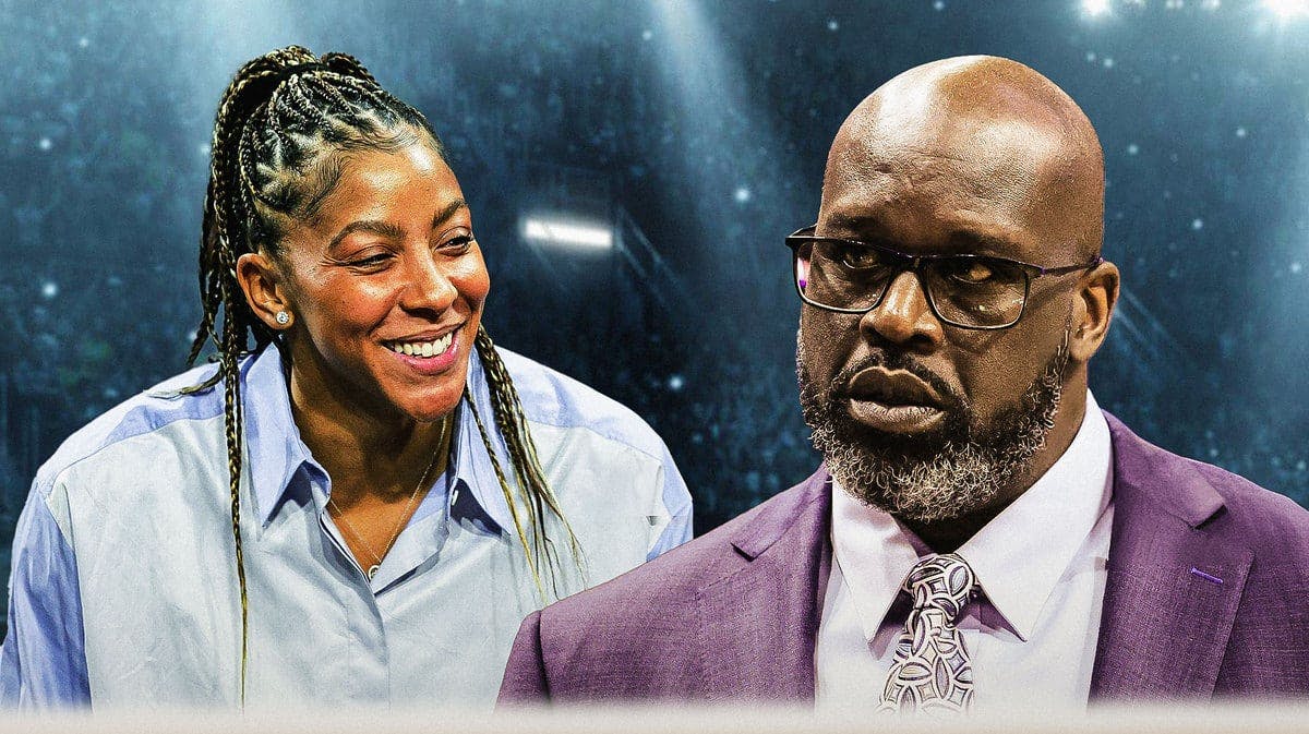 Shaq and Candace Parker had a playful yet serious exchange.