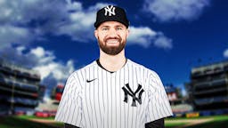 Jon Berti in a Yankees uniform