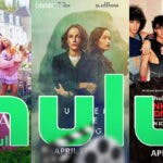 Collage of the Hulu originals posters for Vanderpump Villa, Under the Bridge and Thank you, Goodnight: The Bon Jovi Story
