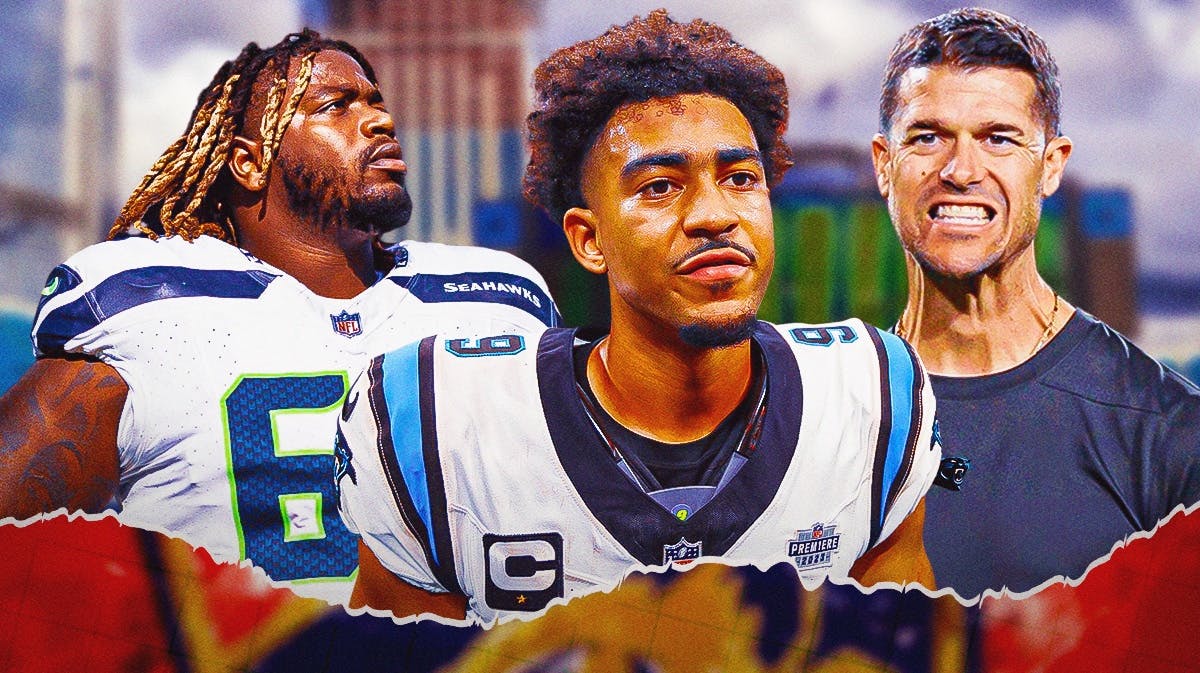 Panthers Dave Canales and Bryce Young with NFL Free Agency signing Damien Lewis
