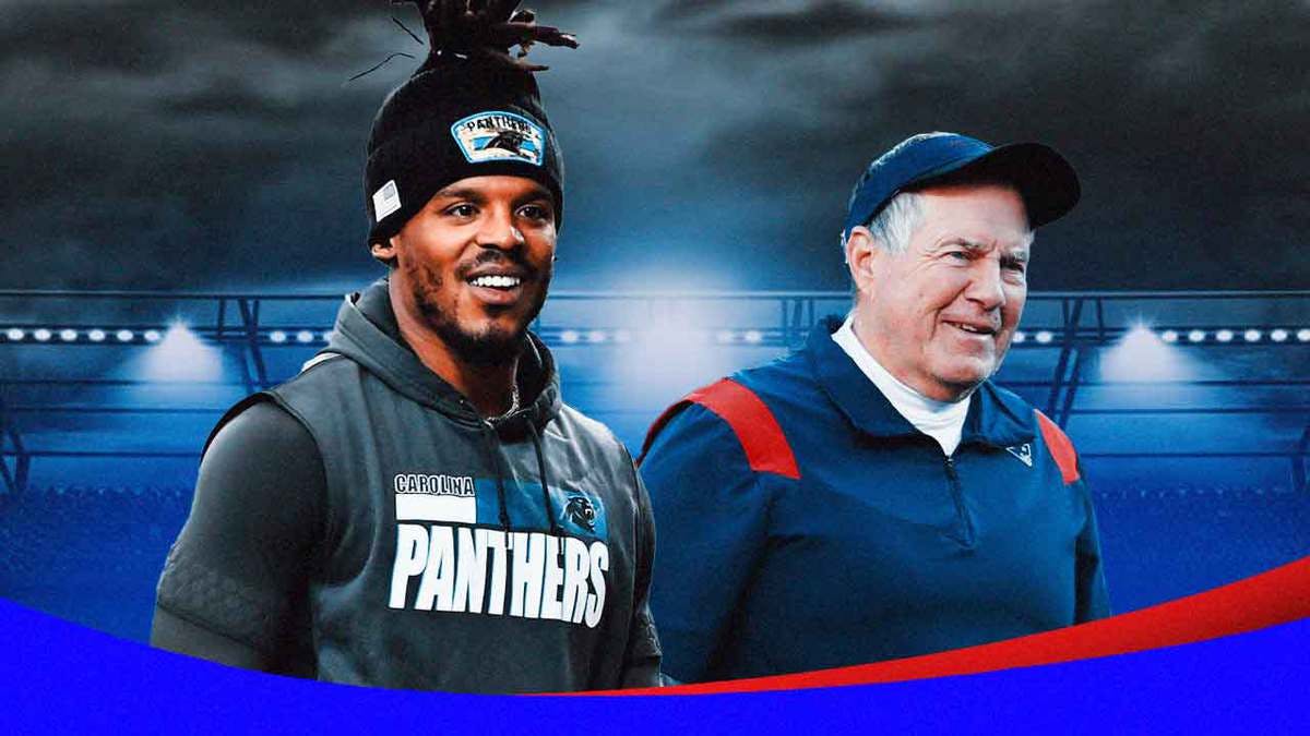 Patriots Cam Newton with Bill Belichick amid Tom Brady leaving for Buccaneers
