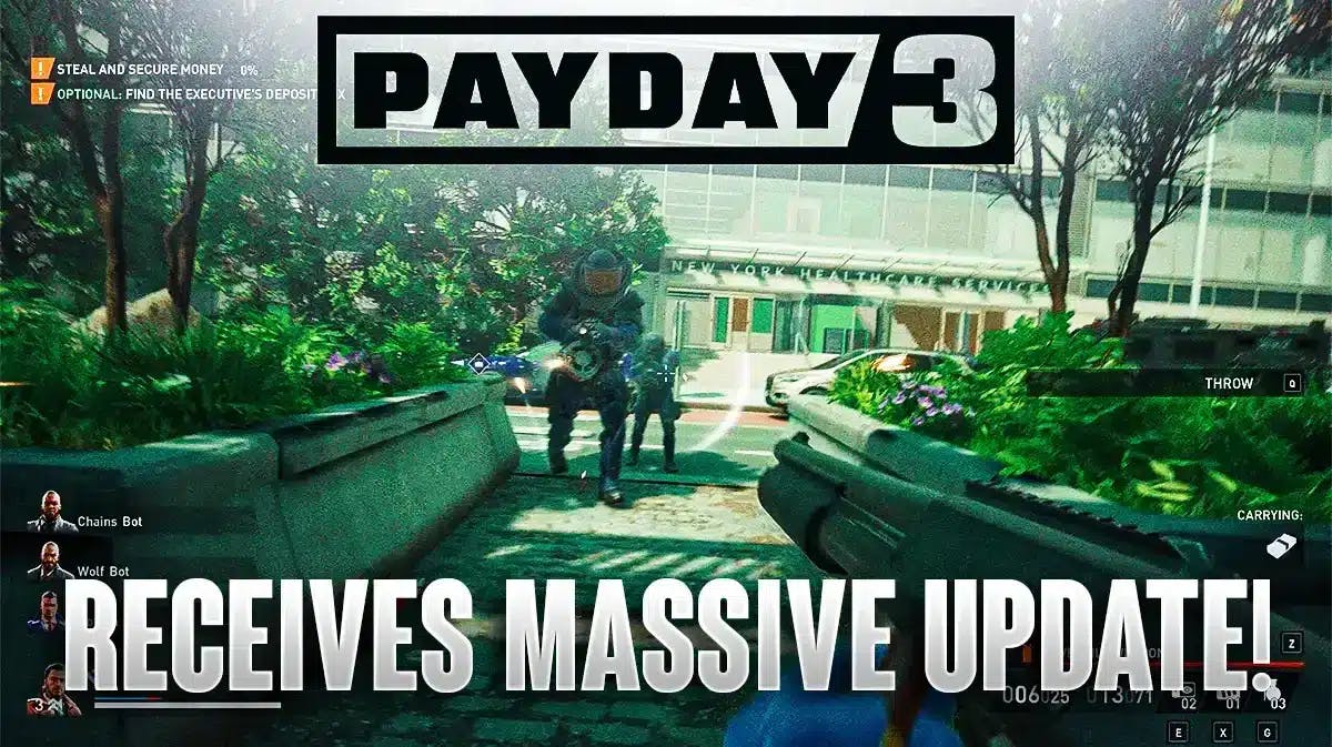 Payday 3 Receives Massive Update Addressing Several Issues