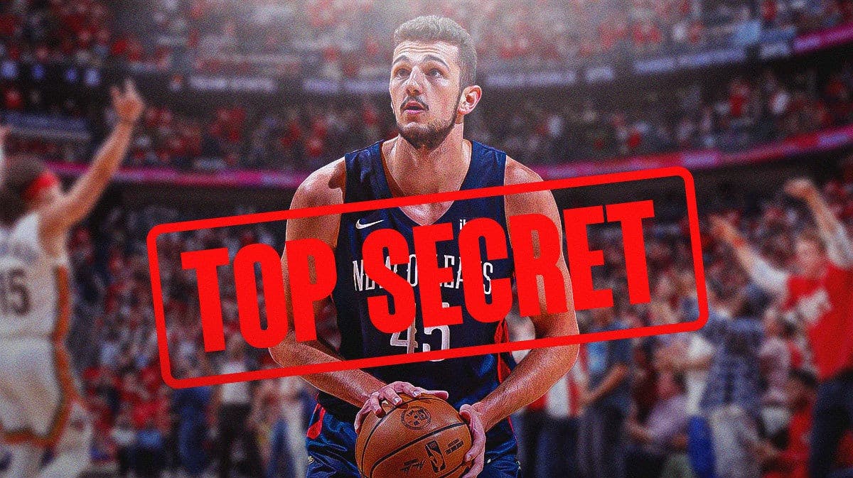Pelicans' Karlo Matkovic with TOP SECRET stamped over him