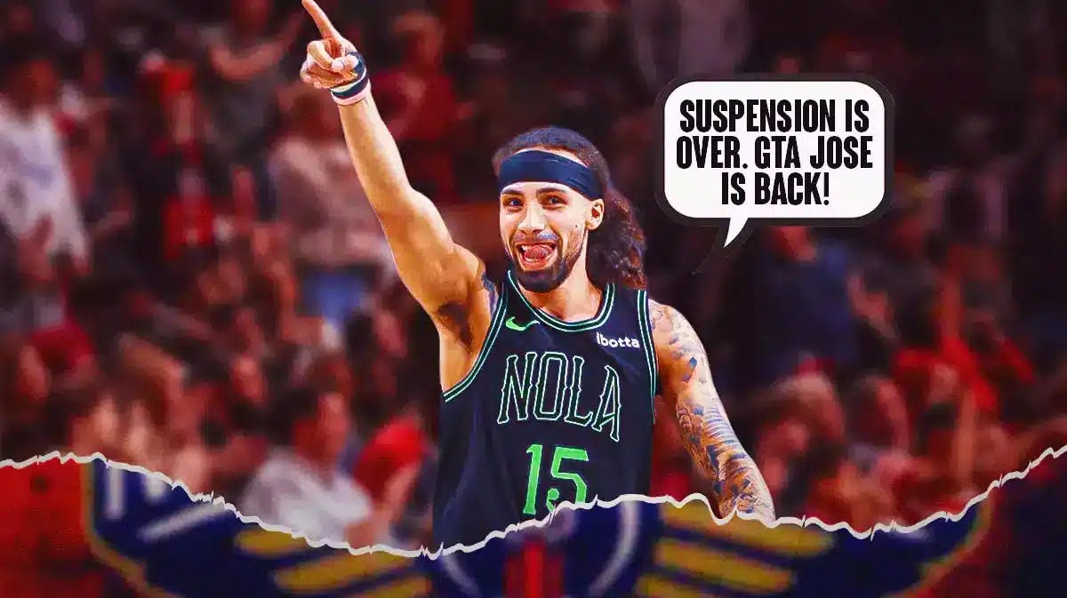 Pelicans Jose Alvardo saying, "Suspension is over. GTA Jose is back!"