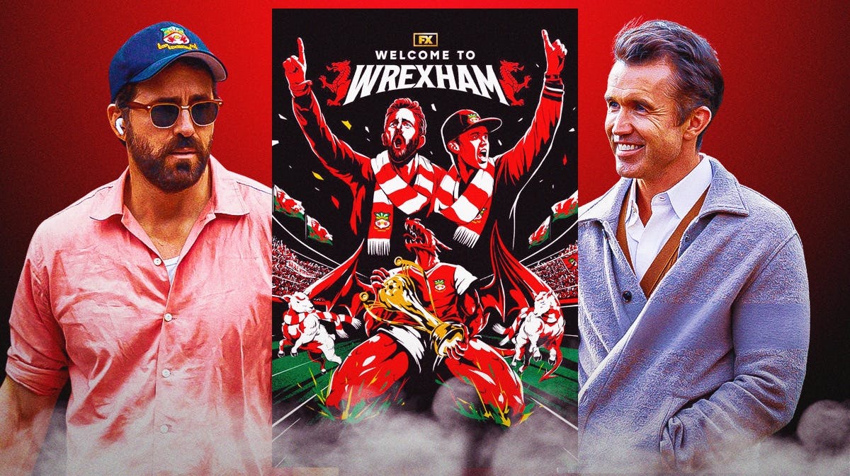 Ryan Reynolds, Welcome to Wrexham poster, Rob McElhenney