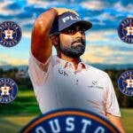 PGA Tour, Sahith Theegala, Houston Astros first pitch