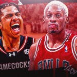 South Carolina freshman Collin Murray-Boyles is drawing comparisons to Pro Basketball Hall of Famer Dennis Rodman.