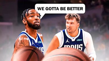 Derrick Jones Jr. saying “We gotta be better”, Luka Doncic
