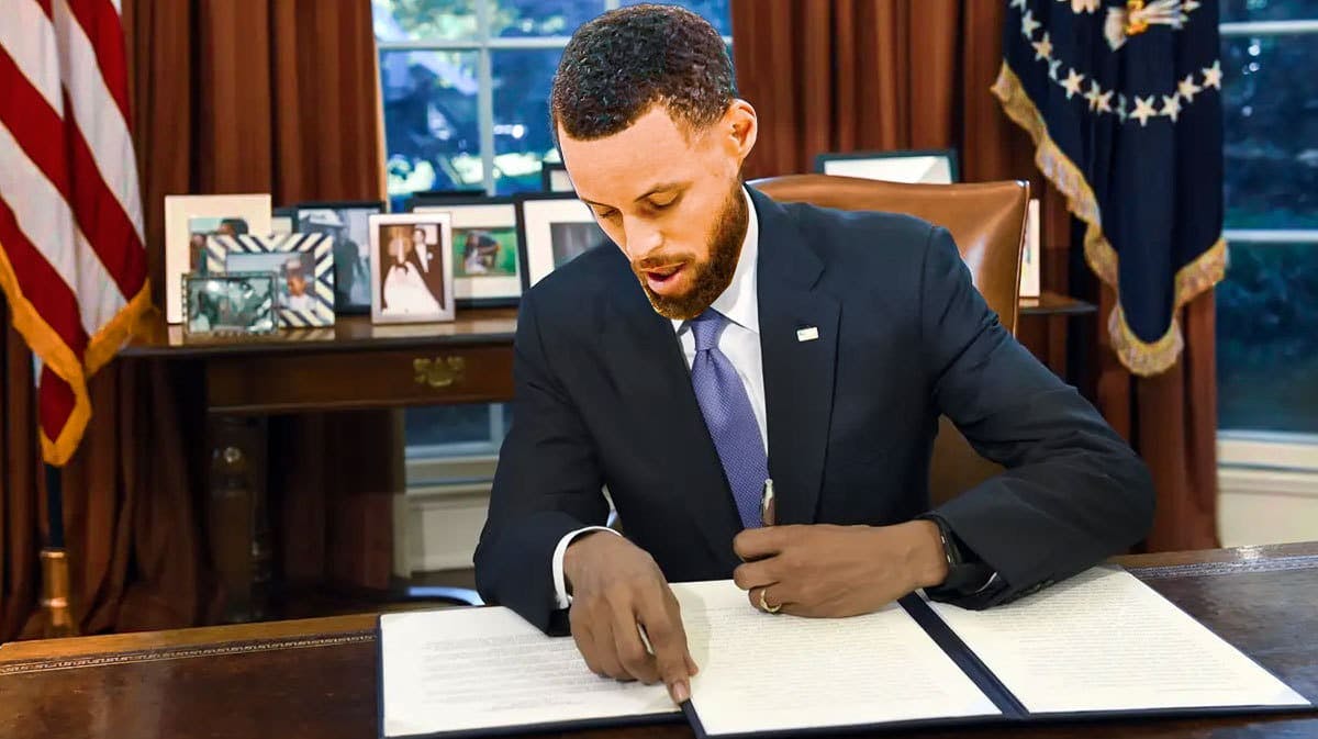 Warriors' Stephen Curry as president