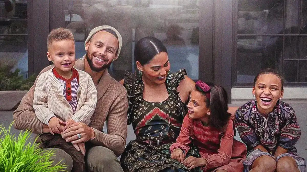 Steph Curry and Ayesha Curry will their children.