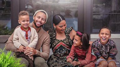Steph Curry and Ayesha Curry will their children.