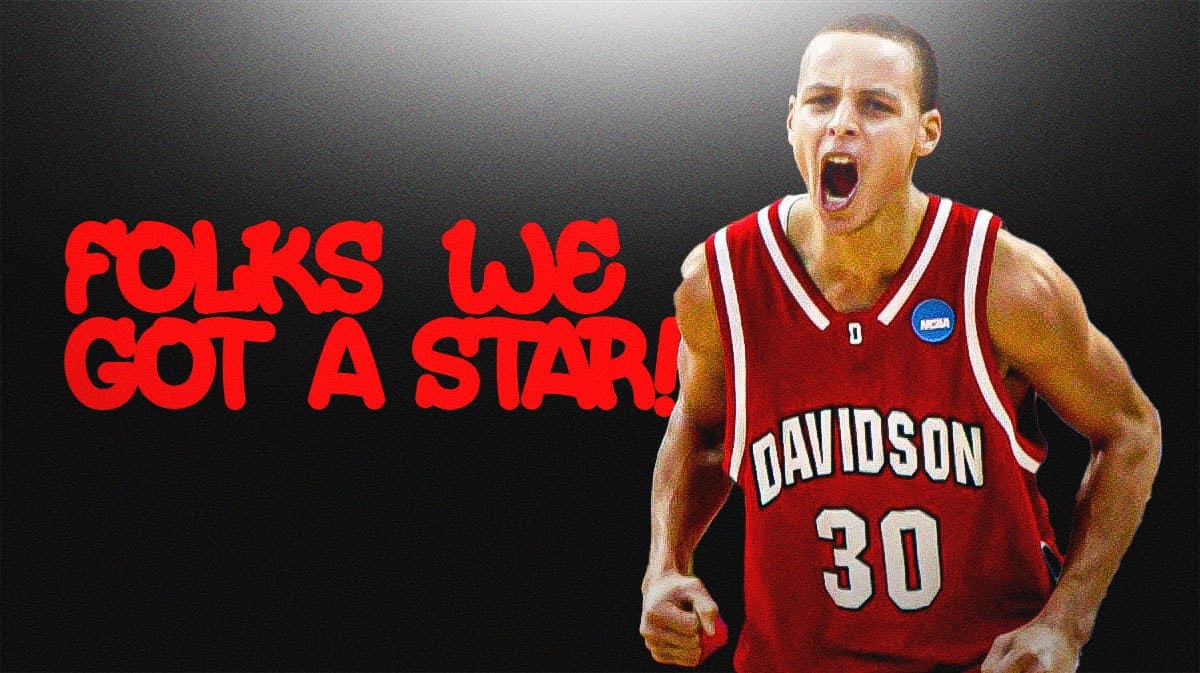 Golden State Warriors star Stephen Curry while at Davidson