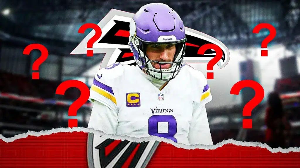 Kirk Cousins, Falcons logo, question marks all around