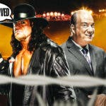 The Undertaker with a text bubble reading “Well-deserved” next to Paul Heyman with the WWE Hall of Fame logo as the background.